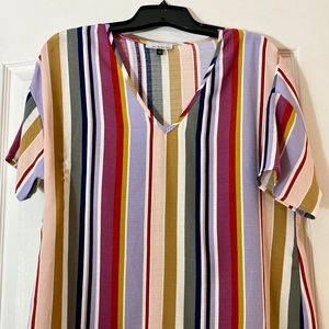 Multicolored dress top